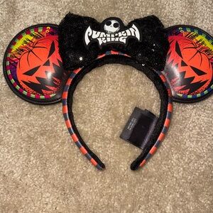 Nightmare Before Christmas Pumpkin King Minnie Ears